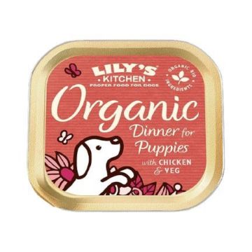 Lily's Kitchen Organic Dinner Wet Puppy Food - 150g