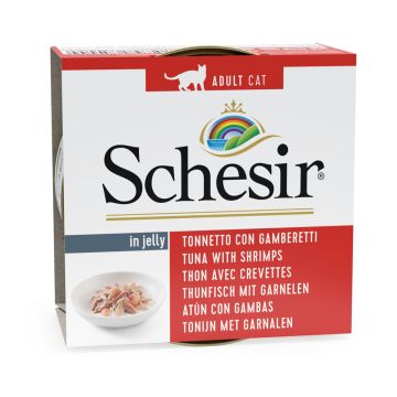 Schesir Jelly Tuna With Shrimps Cat Food - 85g