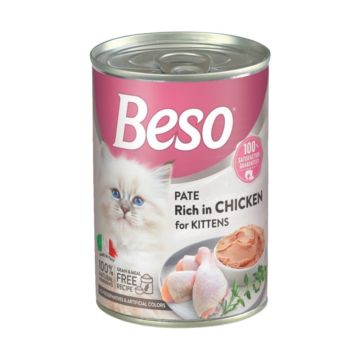 Beso Pate Rich in Chicken Kitten Wet Food - 400 g