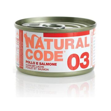 Natural Code 03 Chicken and Salmon Wet Cat Food - 85 g