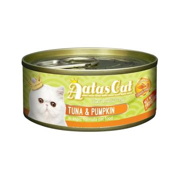 Aatas Cat Tantalizing Tuna and Pumpkin in Aspic Formula Canned Cat Food - 80 g Pack of 24