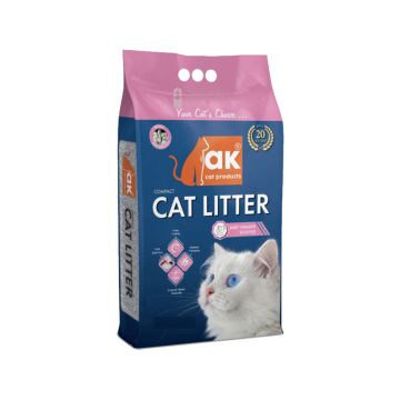 AK Cat Products Baby Powder Scented Cat Litter - 5 Kg