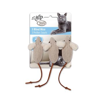 All for Paws Classic Comfort 3 Blind Mice Ball Cat Toy