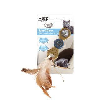All for Paws Classic Comfort Spin and Glow Cat Toy - 27 x 6.2 x 8.2 cm