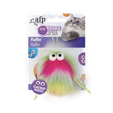 All For Paws Furry Ball Fluffer Cat Toy