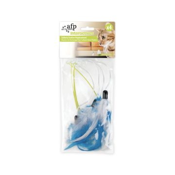 All For Paws Interactives Culbuto Feather Refil - 4 Pack