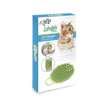 All for Paws Lifestyle 4 Pets 2-in-1 Cat Groomer Brush