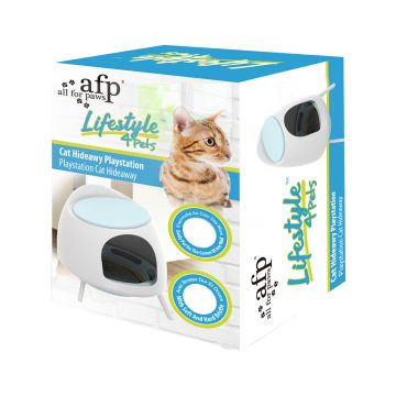 All For Paws Lifestyle 4 Pets Cat Hideaway Playstation - 51L x 54W x 48H cm
