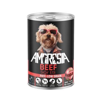 Ambrosia Beef with Pate Adult Canned Dog Food - 400 g