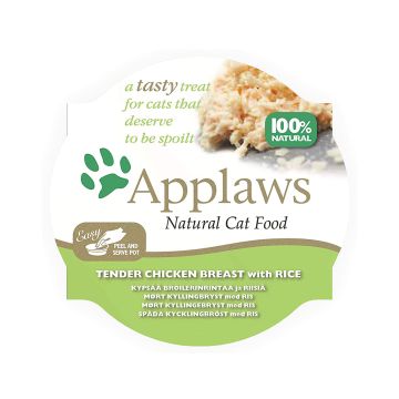 Applaws Cat Pots Chicken Fillet with Rice, 60g