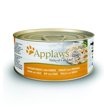 Applaws Chicken Breast with Cheese Canned Cat Food - 70 g