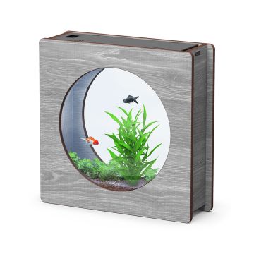 Aquatlantis Aqua Fashion Aquarium - Concrete - 47.3L x 14.7W x 47.7H cm