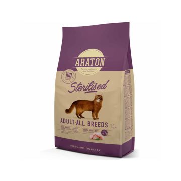 Araton Adult Sterilised Chicken Cat Dry Food