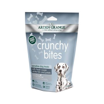 Arden Grange Crunchy Bites With Fresh Ocean White Fish & Potato Dog Treats - 225g