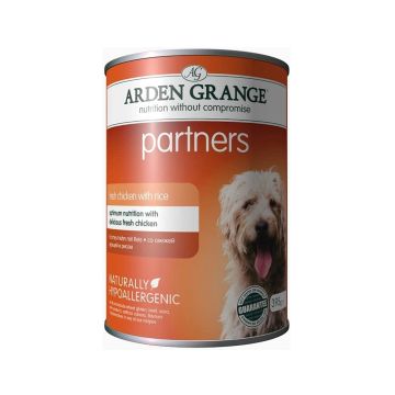 Arden Grange Partners Fresh Chicken With Rice Adult Dog Wet Food - 395g