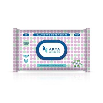 Arya Wet Wipes White Musk Scent - 40 Wipes