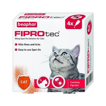 Beaphar Fiprotec for Cat - 4 Pipettes