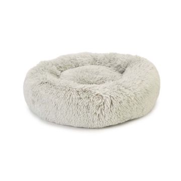 Beeztees Kitten Vako Plush Pet Bed, Grey, 50L x 50W x 18H cm