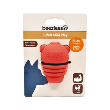 Beeztees Sumo Mini Play Dog Toy, Red - XS