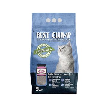Best Clump White Bentonite Cat Litter - Baby Powder