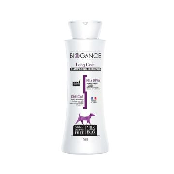 Biogance Long Coat Dog Shampoo, 250ml