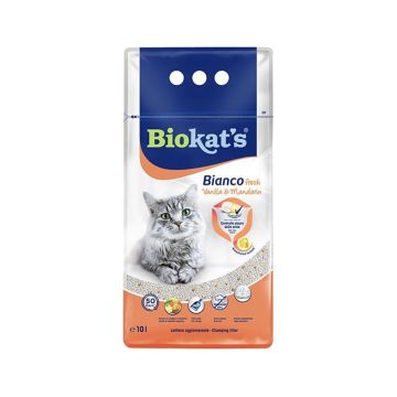 Biokats Bianco Fresh Vanilla and Mandarin Cat Litter - 10 L