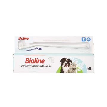 Bioline Toothpaste with Liquid Calcium for Pets - 50g