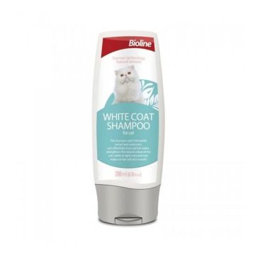Bioline White Coat Shampoo For Cat, 200ml