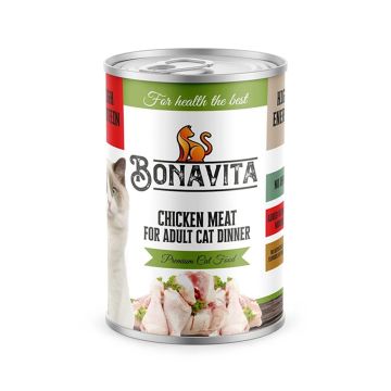 Bonavita Chicken Adult Canned Cat Food - 400 g