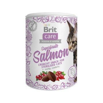 Brit Care Superfruits Salmon Sterilized Cat Treat - 100 g