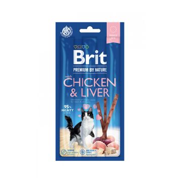 Brit Premium by Nature Cat Sticks with Chicken & Liver, 3 Sticks