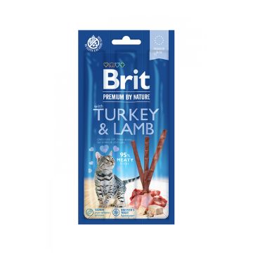 Brit Premium by Nature Cat Sticks with Turkey & Lamb, 3 Sticks