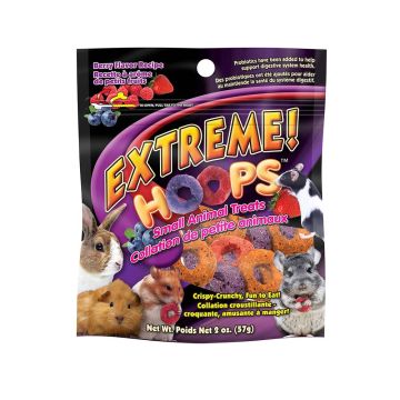 Brown's Extreme Hoops Small Animals Treats - 2 oz