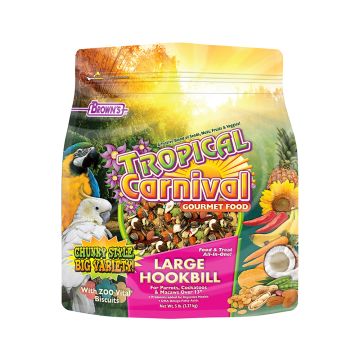 Brown's Tropical Carnival Gourmet Large Hookbill Food - 2.27 Kg