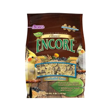 Brown's Encore Classic Natural Cockatiel Food, 1.81 Kg