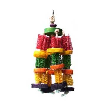 VanPet Hanging Natural And Clean Multi-Color Bird Toy-  42 x 18 cm