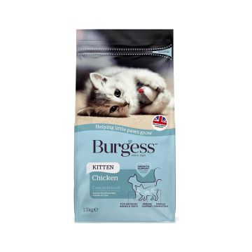 Burgess British Chicken Kitten Dry Food - 1.5 Kg