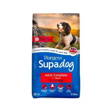 Burgess Supadog Adult Complete Beef Dog Dry Food - 12.5 Kg