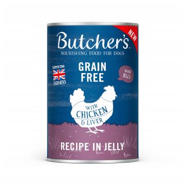 Butchers Original Chicken Recipe in Jelly Canned Dog Food - 400 g - Pack of 24