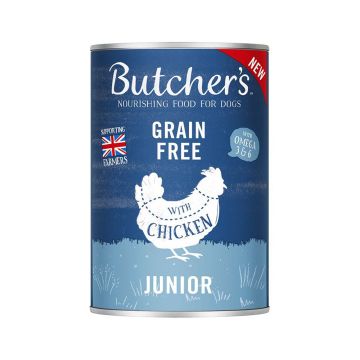 Butchers Original Junior Chicken in Jelly Canned Dog Food - 400 g - Pack of 24