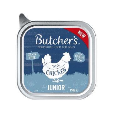 Butchers Original Junior with Chicken Pate Dog Food - 150 g - Pack of 12