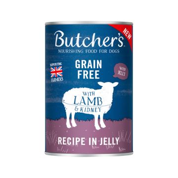 Butchers Original Lamb Recipe in Jelly Canned Dog Food - 400 g - Pack of 24