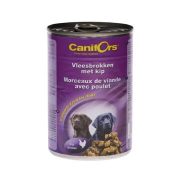 Canifors Meat Chunks with Chicken Canned Dog Food - 410 g - Pack of 24