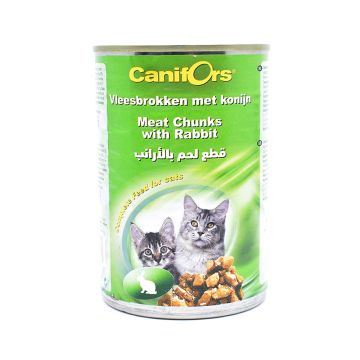 Canifors Meat Chunks With Rabbit Cat Food - 410g - Pack of 24