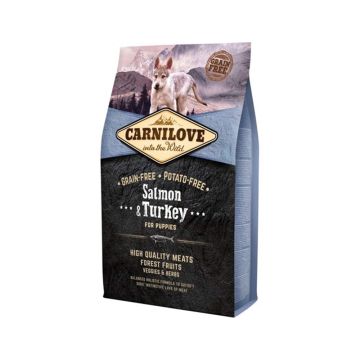 Carnilove Salmon and Turkey Dry Puppy Food - 4 kg