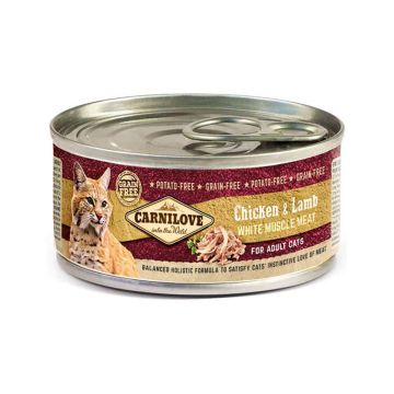 Carnilove Chicken and Lamb Canned Cat Food - 100 g