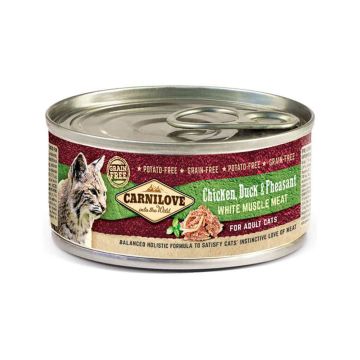 Carnilove Chicken Duck and Pheasant Canned Cat Food - 100 g