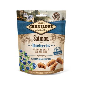 Carnilove Crunchy Snack Salmon with Blueberries Dog Treat - 200 g