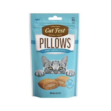 Cat Fest Pillows with Salmon Cream Cat Treats - 30g