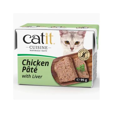 Catit Cuisine Chicken Pate with Liver Wet Cat Food - 95 g - Pack of 12